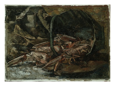 King Prawns, 1931 (Oil On Canvas) by E. Merton Pricing Limited Edition Print image