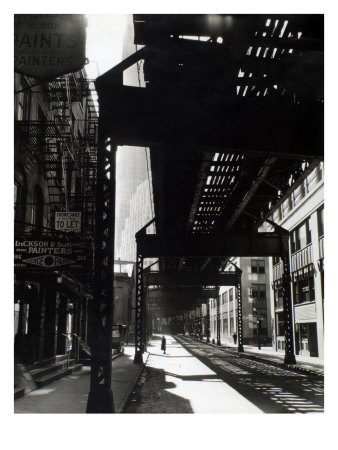 2Nd And 3Rd Avenue Lines, Looking West From Second And Pearl St., Manhattan by Berenice Abbott Pricing Limited Edition Print image
