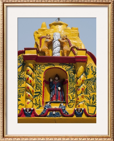 Church, San Andres Xecul, Guatemala, Central America by Sergio Pitamitz Pricing Limited Edition Print image