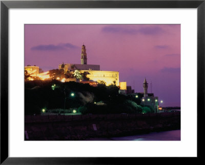 Sunset Behind Coastal Town Of Jaffa, Tel Aviv, Israel by Eddie Gerald Pricing Limited Edition Print image