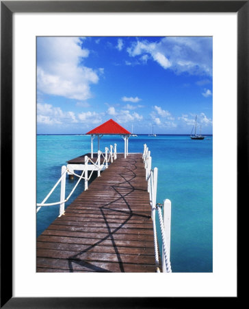 Dock In St. Francois, Guadeloupe, Puerto Rico by Bill Bachmann Pricing Limited Edition Print image