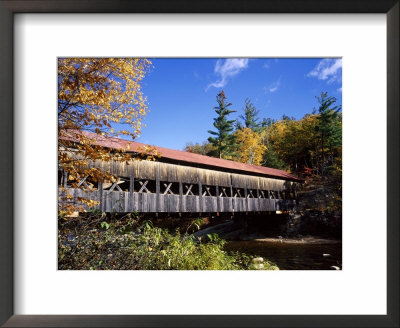 The Albany Covered Bridge Across A River, New England, Usa by Roy Rainford Pricing Limited Edition Print image