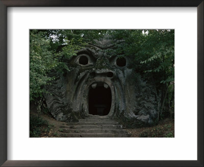 Fantastic Sculptures, Villa Orsini, Vierbo Bomarzo, Lazio, Italy by Christina Gascoigne Pricing Limited Edition Print image