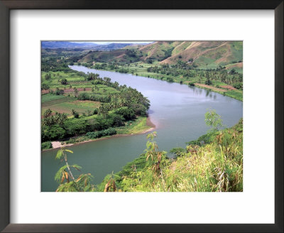 Sigatoka River Seen From Tavuni Hill Fort, Coral Coast, Viti Levu, Fiji by David Wall Pricing Limited Edition Print image