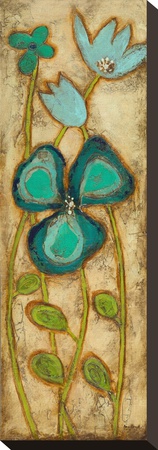 Tall Turquoise Blooms Iii by Anne Hempel Pricing Limited Edition Print image