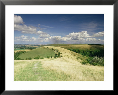 Landscape With Clouds, Win Green, Wiltshire, England, United Kingdom by Michael Busselle Pricing Limited Edition Print image