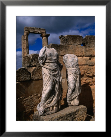 Statues Of The Two Goddesses Demeter And Persephone, Cyrene, Darnah, Libya by Doug Mckinlay Pricing Limited Edition Print image