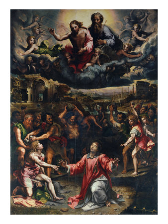 Martyrdom Of St. Stephan, 1524 by Giulio Romano Pricing Limited Edition Print image