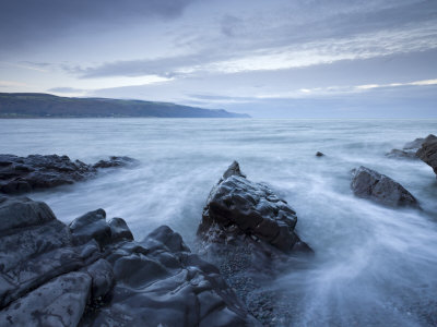 Rocky Shore At Bossington Beach, Exmoor National Park, Somerset, England, United Kingdom, Europe by Adam Burton Pricing Limited Edition Print image