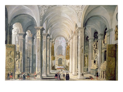 Interior Of A Church by Francois De Nome Pricing Limited Edition Print image