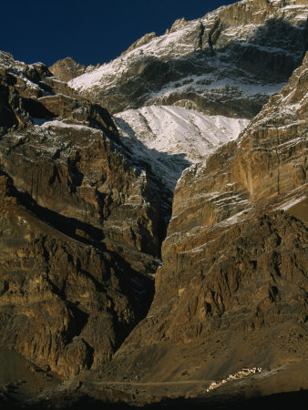 Lingshed Monastery Nestles In The Zanskar Range Of The Himalayas by Steve Winter Pricing Limited Edition Print image