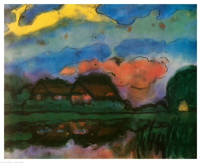 Country Scene by Emile Nolde Pricing Limited Edition Print image