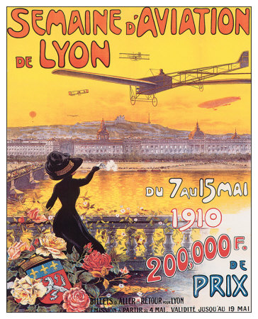 Semaine D'aviation De Lyon by Charles Tichon Pricing Limited Edition Print image