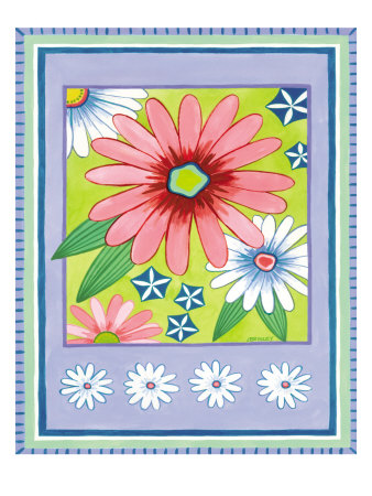 Mod Flower 1 by Jennifer Brinley Pricing Limited Edition Print image