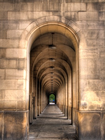 Archway Through Manchester, England by Robin Whalley Pricing Limited Edition Print image