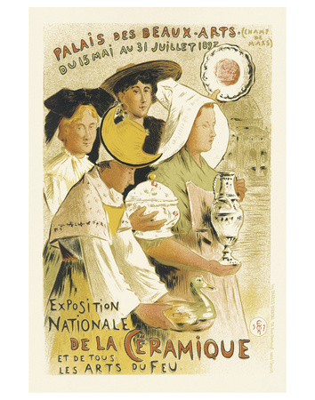 Exposition Nationale De La Ceramique - Palais Des Beaux-Arts, Champ-De-Mars, Paris by Etienne Moreau-Nelaton Pricing Limited Edition Print image