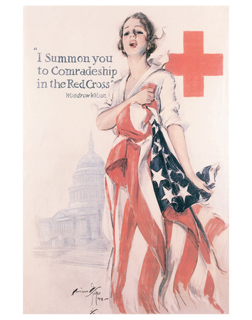 I Summon You To Comradeship In The Red Cross by Harrison Fisher Pricing Limited Edition Print image