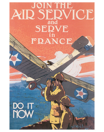 Join The Air Service And Serve In France by J. Paul Verrees Pricing Limited Edition Print image