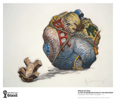 Houseball With Fallen Toy Bear by Oldenburg & Bruggen Pricing Limited Edition Print image