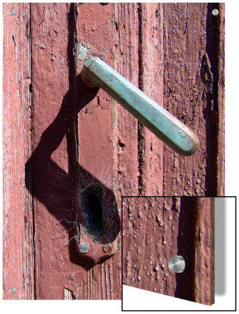 Old, Metal Handle On A Wooden Door by I.W. Pricing Limited Edition Print image