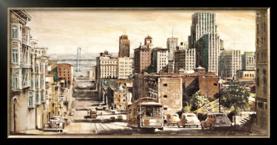 San Francisco View To Bay Bridge by Matthew Daniels Pricing Limited Edition Print image