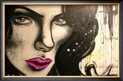 Mercedez Pink-Lips by Vicky Filiault Pricing Limited Edition Print image