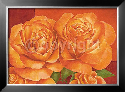 Orange Countryrose by Angela Bionda Pricing Limited Edition Print image