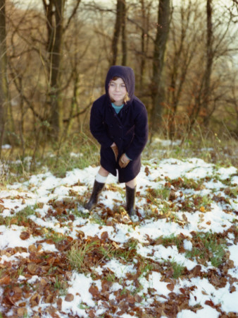 A Little Girl Out On A Winter Walk Somewhere In Surrey by Vanessa Wagstaff Pricing Limited Edition Print image