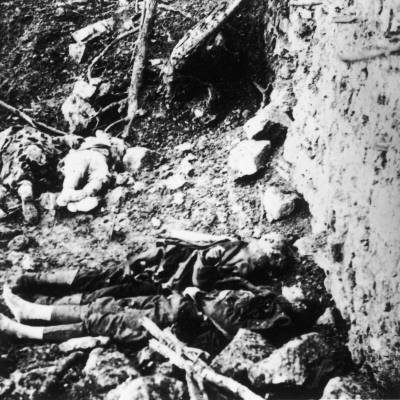 Dead Bodies In Fleury During World War I On The Western Front by Robert Hunt Pricing Limited Edition Print image