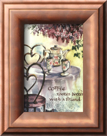 Coffee Tastes Better by Linda Hutchinson Pricing Limited Edition Print image