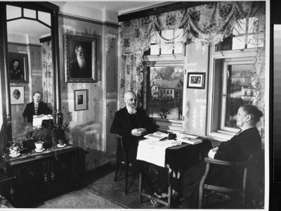 Parents Of Konrad Henlein, The Nazi Leader Of Sudaten Germans In Reichenau, Relaxing At Home by Margaret Bourke-White Pricing Limited Edition Print image