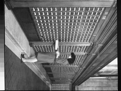 Using Section Of Card Catalogue In Information Center In The New York Public Library by Alfred Eisenstaedt Pricing Limited Edition Print image