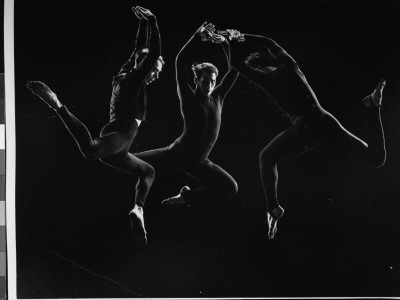 Charles Weidman, Jose Limon And Lee Sherman Dancing Centaurs At Gjon Mili's Studio by Gjon Mili Pricing Limited Edition Print image