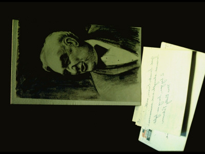 Drawing Of Senator Ervin And Some Mail On Desk In His Home by Gjon Mili Pricing Limited Edition Print image
