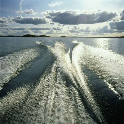 Track Of Motorboat by Ove Eriksson Pricing Limited Edition Print image