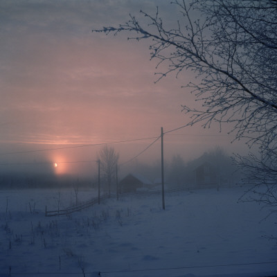 Winter Landscape In Sweden by Mikael Andersson Pricing Limited Edition Print image