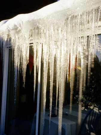 A Window Half Covered With Icicles by Christer Lundin Pricing Limited Edition Print image