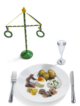 Herring, A Traditional Swedish Dish At Midsummer by Jann Lipka Pricing Limited Edition Print image