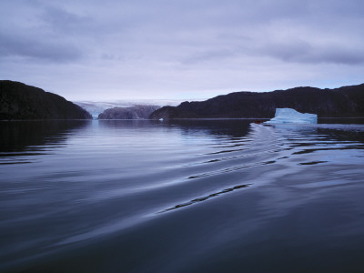 An Iceberg Floating In A Fjord, Greenland by Kristjan Fridriksson Pricing Limited Edition Print image