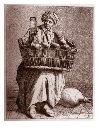Daily Life In French History: An Eau-De-Vie /Alcoholic Beverage Seller In 18Th Century Paris by Harold Copping Pricing Limited Edition Print image