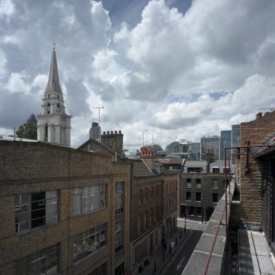 Princelet Street And Christ Church, Spitalfields, London by Richard Bryant Pricing Limited Edition Print image