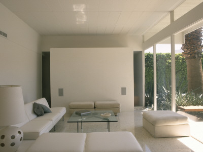 Alexander Steel Frame House, Palm Springs (1960-2) - Living Room, Architect: Donald Wexler by Alan Weintraub Pricing Limited Edition Print image