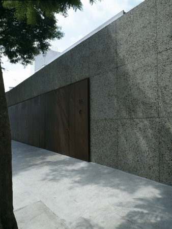 Casa Marrom, Sao Paulo, Entrance With Doors Closed, Architect: Isay Weinfeld by Alan Weintraub Pricing Limited Edition Print image