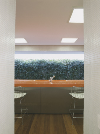 The Big White House, Sao Paulo, Entrance To Kitchen, Architect: Marcio Kogan by Alan Weintraub Pricing Limited Edition Print image