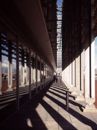 Millennium Point, Digbeth Birmingham, Colonnade View, Architect: Nicholas Grimshaw And Partners by Charlotte Wood Pricing Limited Edition Print image