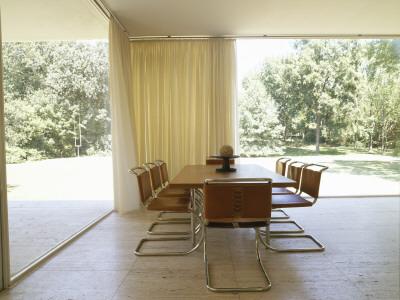 Farnsworth House, Plano, Illinois, 1945-1950, Dining Area, Architect: Ludwig Mies Van Der Rohe by Alan Weintraub Pricing Limited Edition Print image