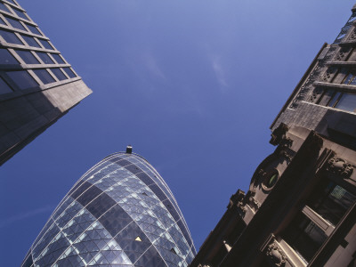 30 St Mary Axe, The Gherkin, City Of London, 1997-2004 by David Mark Soulsby Pricing Limited Edition Print image