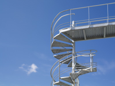 External Fire Escape Staircase, Architect: Auckett Robinson, Engineer: Whitby Bird, Iei Services by Diane Auckland Pricing Limited Edition Print image