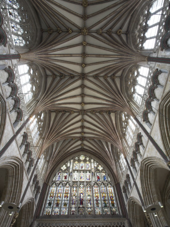 Exeter Cathedral, Devon, The Great East Window by David Clapp Pricing Limited Edition Print image