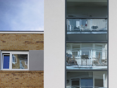 Iconica Residential Development, 90-94 Broadway, Ealing, London, Facade Detail, Architect: Sprunt by David Churchill Pricing Limited Edition Print image